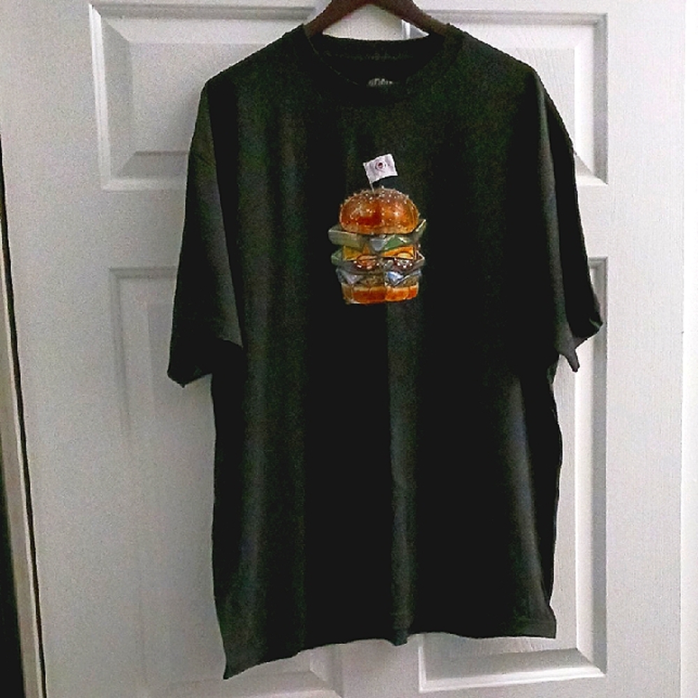 Classic ROOK Black and Orange Short Sleeve Tee with Graphic Design